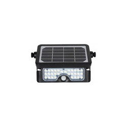 Voltman VOM069212 VOM69212- Applique solare, modello Eko-nero, 500 Lm-4000 K-IP65, con rilevatore, colore: Nero en oferta