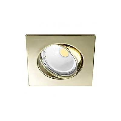 Wonderlamp W-E000013 Basic Basic - Kit di faretto da incasso quadrato, colore oro