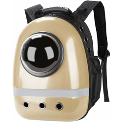 Zaino porta capsule portatile per animali domestici Borsa da trasporto a bolle trasparente per cuccioli di cane gatto Piccoli animali domestici - Oro precio