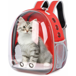 LITZEE Zaino per animali domestici Zaino portatile per animali domestici Zaino da viaggio per animali domestici Capsula spaziale traspirante en oferta