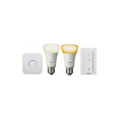 PHILIPS Hue White Amb. E27 2er Starter S