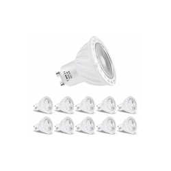 Confezione da 10 lampadine LED GU10, 6w WarmweiÃ?, GU10, 6.00W, 230.00V - Zikey en oferta