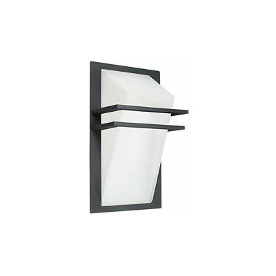 Lampada da parete per esterni Park, 1 lampada da parete in alluminio pressofuso e vetro, colore: Antracite, Bianco, IP44 - Eglo