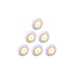 luce LED wireless con sensore di movimento per armadio, luce notturna per scale, corridoio, armadio, cucina, camera da letto, 6 pezzi (009 luce calda precio