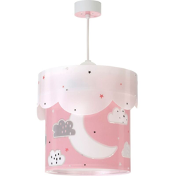 Moon - Lampada da soffitto per bambini, motivo: luna e stelle, 60 W, colore: rosa - Dalber precio
