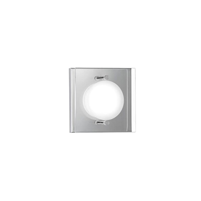 ACTION by 405801016000 - Lampada da parete A+, in metallo, 5,5 W, integrata, cromata, 11,5 x 11,5 x 5,5 cm - Wofi