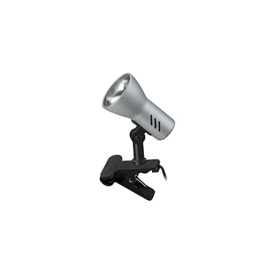 â?? Morsetto girevole e orientabile, lampada a morsetto con interruttore a corda, colore titanio, 40 W - Briloner Leuchten