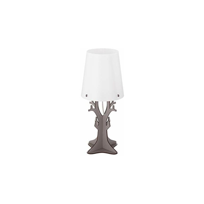 Eglo HUNTSHAM - Lampada da tavolo in legno, 40 W, colore: Grigio