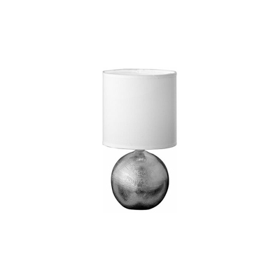 Leuchten lampada da tavolo, Foro 51231, Bianco, Argento, ceramica - Honsel