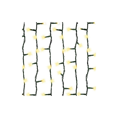 Galaxie 4251083907649 - Catena luminosa con 200 LED, luce bianca calda, lunghezza 19,9 m (oltre 10 m di cavo), certificazione CE + GS, per interni ed