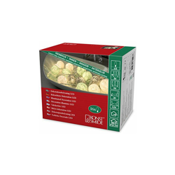 Konstsmide catena luminosa decorativa a LED, Bianca/Grigia/azzurre palline in cotone, misura piccola, 16Â diodi a luce bianca calda, 24Â V precio