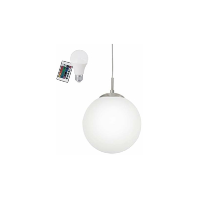 Eglo Rondo - Lampada a sospensione in acciaio, 7,5 W, colore: bianco