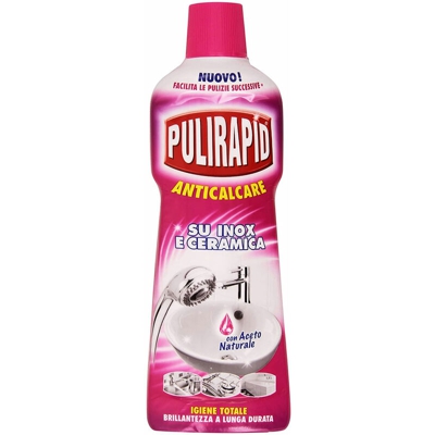 Detergente Anticalcare Inox e Ceramica con Aceto Naturale 750ml - Pulirapid