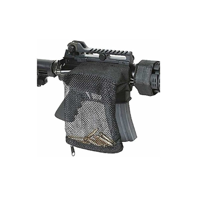 Tactical Hunting Rifle Brass Catcher Shell Sgancio rapido per 15 Borsa in nylon Mesh Trap Munizioni AR Shooting Gun Supporto tascabile per proiettili