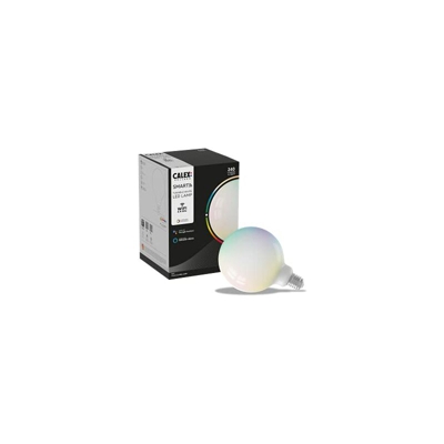 CALEX Smart Home - Filamento LED Softline Globe-lamp G125 E27 220-240V 5,5W 240lm 1800-3000K + RGB, wit