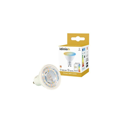 idinio® - Lampadina LED intelligente Wi-Fi, GU10, bianco caldo/freddo + colore RGB, dimmerabile tramite App, 5,5 W, 345 lm, connessione WLAN senza precio