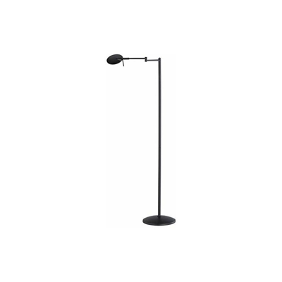 Trio Leuchten Kazan - Lampada a stelo in metallo, 8 W, colore: nero opaco