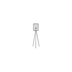 LIFA LIVING Lampada treppiede design moderno per salotto, Lampade da terra vintage con paralume stile gabbia, Metallo nero (Grande) precio