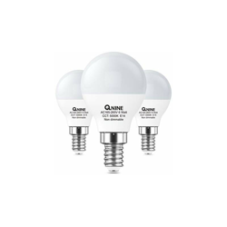 QNINE - Lampadina LED E14, 6 W (sostituisce una lampadina da 50 W), luce bianca fredda (5000 K), 540 lumen, non dimmerabile, confezione da 3 características