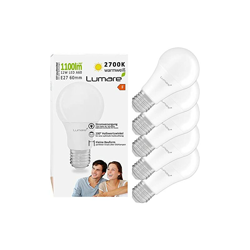 Lampadine LED E27 12W luce calda 1100lm â?? 2700K luce bianca calda â?? set di 5 pezzi 12W equivalenti a 100W alogene â?? A60 lampadina LED non en oferta