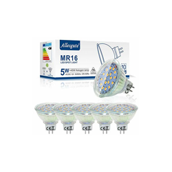 Confezione da 6 lampadine LED MR16 GU5.3, GU5.3, 12 V, 5 W, sostituisce lampadine alogene da 45 W, luce bianca neutra 4500 K, 450 lm, GU5.3, non precio