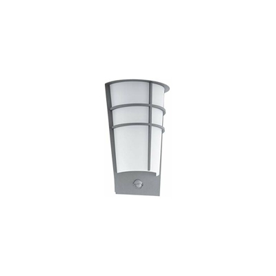 breganzo 1Â lampada da parete, in acciaio zincato, 2.5Â W, Argento - Eglo
