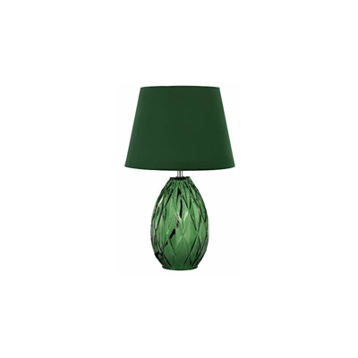 48156 Crystal Velvet Paralume Velluto Lampada da Tavolo Verde Max. 40W E14 230V Vetro/Tessuto - Pauleen