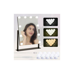 Benbilry Hollywood Style LED lampada specchio 10 dimmerabile Make Up luce specchio lampada per specchio cosmetico specchio lampada per tavolo da características