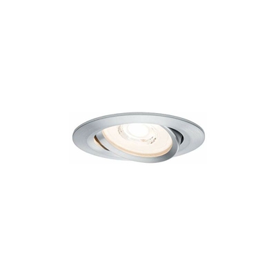 Paulmann 93943 Einbauleuchte LED Reflector Coin Flache Einbaustrahler 3x6,8W Deckenspot Alu dimmbar und schwenkbar Akzentbeleuchtung da Incasso 6.8