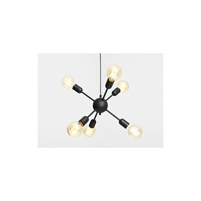 LPAX002VANWBALL-02 - Lampada a sospensione VANWERK BALL, in metallo, colore: Nero - Customform