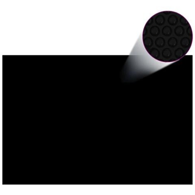 Copripiscina Rettangolare 600x400 Cm In Pe Nero