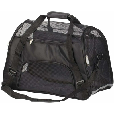 Borsa da trasporto per cani Borsa da trasporto per gatti Borsa da trasporto per animali domestici 52 x 27 x 32 centimetri (nera) - Litzee