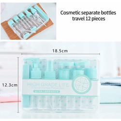 LITZEE Set di bottiglie da viaggio, Set di bottiglie da viaggio Bottiglia da viaggio vuota Bottiglia di plastica riutilizzabile Contenitore cosmetico precio