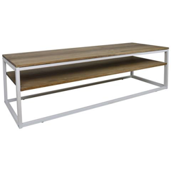 Mobile Tv Con Ripiano Industriale Vintage - 40x120x47cm Nero en oferta