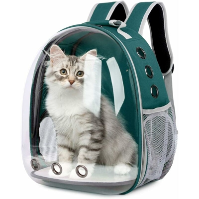 Zaino per animali domestici Zaino portatile per animali domestici Zaino da viaggio per animali domestici Capsula spaziale traspirante trasparente,