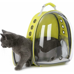 Trasportino per animali Trasparente Zaino per cani e gatti Borsa per il trasporto all'aperto Capsula traspirante Design a 180 gradi per animali características