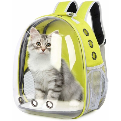 Zaino per animali domestici Zaino portatile per animali domestici Zaino da viaggio per animali domestici Capsula spaziale traspirante trasparente,