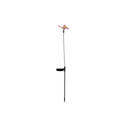 Star, Bastone Flessibile da Giardino, con Pannello Solare a LED e batterie Ricaricabili, con Scultura a Farfalla, 100 x 13 cm - Best Season en oferta