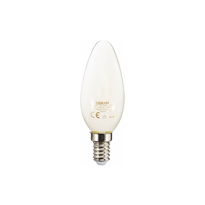 Candela Lampadine LED, 3 W Equivalenti 25 W, Attacco E14, Luce Calda 2700K, Confezione da 10 Pezzi - Osram
