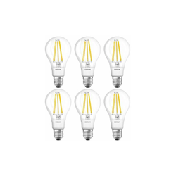 961678 - Lampade LED a filamento, Forma Classica, E27, 11 W equivalente a 100 W, 220 - 240 V, Bianco Caldo 2700K, Pacco da 6 Pezzi - Osram características