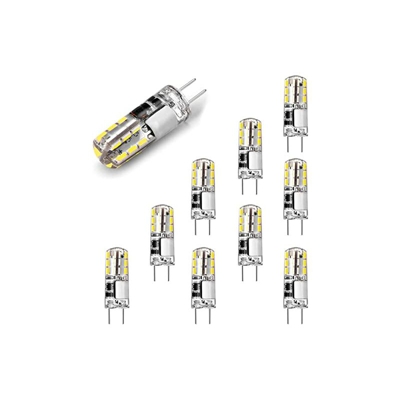 Lampadine LED G4 12 V bianco freddo 6000 K 1,5 W AC/DC, ricambio alogeno 20 W, attacco G4 Bi-pin, tipo JC, lampadina a risparmio energetico, nessun
