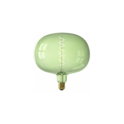 Calex Colors - Lampadina LED verde smeraldo Ã? 220 mm, attacco E27, 4 W, 2200 K, 130 lm, classe energetica B, dimmerabile, in vetro, 4 W