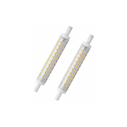 2 lampadine a LED R7s, 118 mm, luce bianca calda, 3000 K, J118, 10 W, sostituisce una lampadina alogena da 80 W, senza sfarfallio, 230 V AC, 800 lm, características