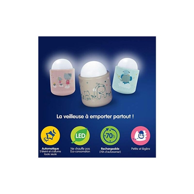 Pabobo, luce notturna, motivo animali nel bosco