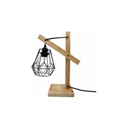 Imagen de Abat-jour stile scandinavo, lampada da comodino marrone chiaro per camera da letto soggiorno, di legno, Max 25 W E14 - Cavo 150 cm - 38 x 26 x 15 cm al mejor precio Abat-jour stile scandinavo, lampada da comodino marrone chiaro per camera da letto soggiorno, di legno, Max 25 W E14 - Cavo 150 cm - 38 x 26 x 15 cm características