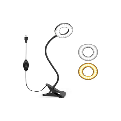 Lampada da scrivania a LED, lampada da lettura, luce fredda/calda regolabile, 2 modalitÃ , interruttore di luce naturale, flessibile, flessibile a precio