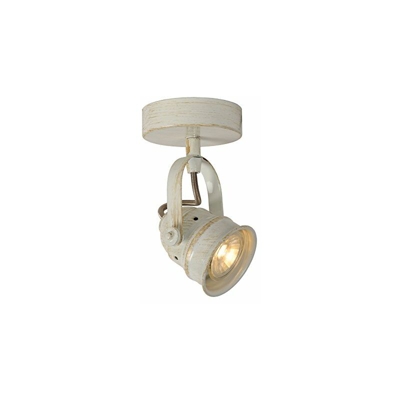 Lucide cigalÂ â??Â FARETTO DA SOFFITTOÂ â??Â Diametro 9Â cmÂ â??Â LEDÂ â??Â GU10Â â??Â 2Â X 5Â W 2700Â KÂ â??Â Rame, Metallo, bianco antico, GU10 5