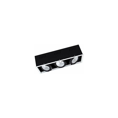 Ledvance Faretto da Incasso Spot Multi, 3x30 W, Luce Naturale, 4000 K, FL Bianco/Nero