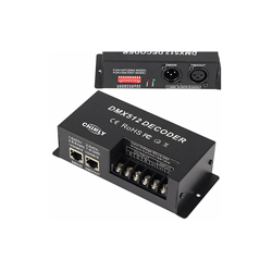 3 Canale 30A RGB DMX 512 LED Decoder controller DMX uso dimmer per la striscia di LED RGB DC12-24V en oferta