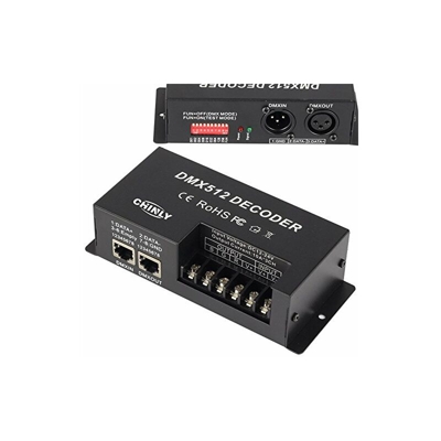 3 Canale 30A RGB DMX 512 LED Decoder controller DMX uso dimmer per la striscia di LED RGB DC12-24V